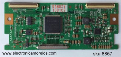 T-CON PARA TV PHILIPS / NUMERO DE PARTE 6871L-1501C / 6870C-0243C / 1501C / PANEL LC420WUN (SB)(A1) / MODELO 42PFL3704D/F