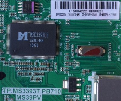 MAIN / FUENTE / (COMBO) / TCL L15004222 / GFF120022A / T8-28LATL-WA1 /  02-SHY39V-CFLA01 / V8-WS39PVL-LF1V026 / TP.MS3393T.PB710 / MS39PV / MODELO 28''	 - Imagen 2