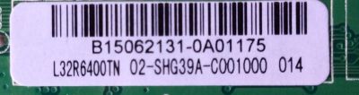 MAIN / FUENTE / (COMBO) / TCL B15062131 / L32R6400TN / L32R6400TN / 02-SHG39A-C001000 / TP.MS3393T.PB79 / 3MS3393X-2	 - Imagen 3