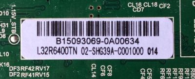 MAIN FUENTE (COMBO) PARA TV TCL / NUMERO DE PARTE B15093069 / TP.MS3393T.PB79 / 02-SHG39A-C001000 / 3MS3393X-2 / L32R6400TN - Imagen 2