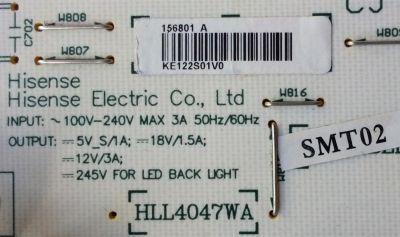 FUENTE DE PODER / HISENSE 156801 / RSAG7.820.4543/R0H / HLL4047WA / MODELO F42K20E / 42K26 - Imagen 2