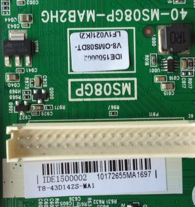 MAIN FUENTE PARA TV TCL IDE1500002 / 40-MS08GP-MAB2HG / V8-OMS08DT-LF1V021 / T8-43D14ZS-MA1 / MODELO DE 43'' 	 - Imagen 2