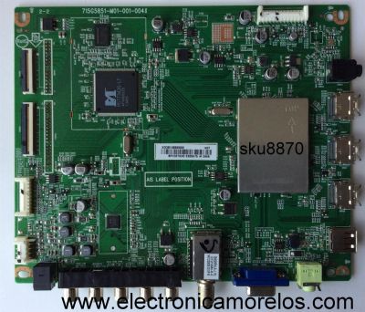 MAIN / SHARP TXDCB01K0590002 / 715G5851-M01-001-004K / XDCB01K059 / 715G5851-M0C-001-004X / XDCB01K05900001 / XDCB01K0590002 / PANEL TPT500J1-HVN04 REV:S200C / MODELO LC-50LB150U