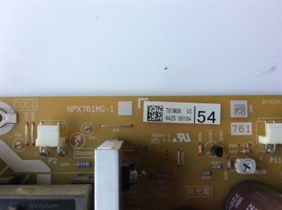 FUENTE DE PODER / PANASONIC ETX2MM761MG / NPX761MG-1 / MODELO TC-54PS14	 - Imagen 4