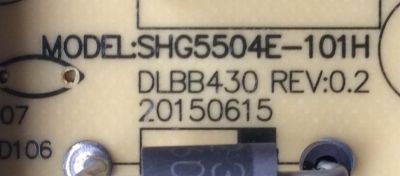 FUENTE DE PODER / HITACHI 81-PBE050-H95 / SHG5504E-101H / SHG5504E01-101H / CQC10001044561 / DLBB430 REV:0.2 / 20150615 / MODELO LE48M4S9 - Imagen 3