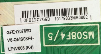 MAIN / TCL GFE120769D / V8-OMS08F4-LF1V008(K4) / 40-MS08FP-MAA2HG / MS08F4/5	 - Imagen 2