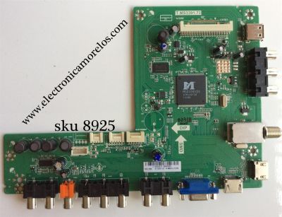 MAIN PARA TV TCL / NUMERO DE PARTE L15000231 / 0EBTL19686 / 02-TCB391-CT0 / V8-0MS3910-LF1V036 / T.MS3391.73