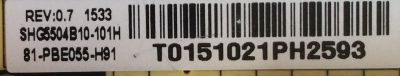 FUENTE DE PODER PARA TV TCL / NUMERO DE PARTE 81-PBE055-H91 / SHG5504B-101H / DLBB410 REV:0.7 / SHG5504B10-101H / CQC10001044561 / MODELOS L50E3800FS / L55D2700F / L48F1620E / L48F3800A - Imagen 2