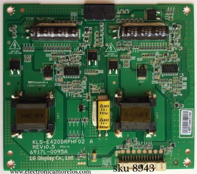 LED DRIVER / LG 6917L-0095A / KLS-E420DRPHF02 / 095A / MODELO 42LS3400-UA	