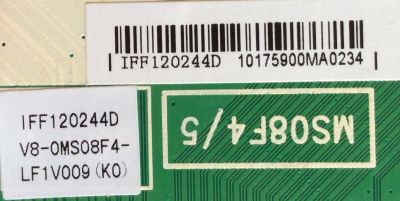 MAIN  PARA TV PIONEER  NUMERO DE PARTE  IFF120244D / V8-OMS08F4-LF1V009(K0) (K1) (K2) V8-0MS08F4-LF1V009 / V8-OMS08F4-LF1V009 / MS08F4/5 / 40-MS08F6-MAA2HG / MODELO PLE-55S05FHD 	 - Imagen 2