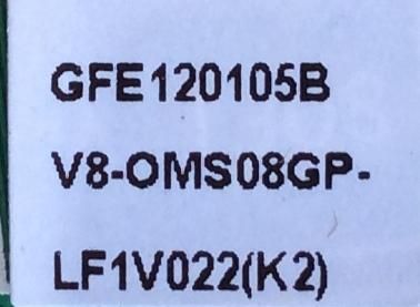 MAIN / FUENTE / (COMBO) / TCL GFE120105B / V8-OMS08GP-LF1V022(K2) / 40-MS08GP-MAB2HG / MS08GP	 / MODELO 32'' - Imagen 2