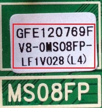 MAIN  FUENTE PARA TV  TCL  NUMERO DE PARTE  V8-OMS08FP-LF1V028  (L4) / MS08FP / 40-MS08FP-MAC2HG / MODELO  L32D2740 - Imagen 2