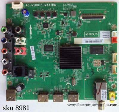 MAIN PARA TV PIONEER NUMERO DE PARTE  IFF120244D / V8-OMS08F4-LF1V009(K3) (K2) (K1) / V8-OMS08F4-LF1V009 / V8-0MS08F4-LF1V009 / MS08F4/5 / 40-MS08F6-MAA2HG / MODELOPLE-55S05FHD 	