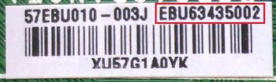MAIN PARA TV LG / NUMERO DE PARTE EBU63435002 / EAX66302805 / EAX66302805(1.0) / 63435002 / PANEL HC400DUN-VCKN5-214X / MODELO 40LX340H-UA / 40LX340H-UA.BUSJLJM - Imagen 2