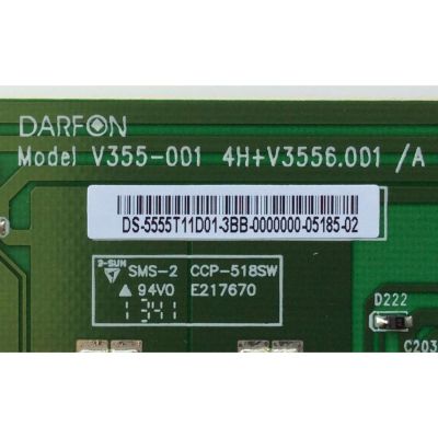 LED DRIVER / SANYO 55.55T11.D01 / 5555T11D01 / V355-001 / 4H+V3556.001/A / MODELO DP55D33 P55D33-00	 - Imagen 2