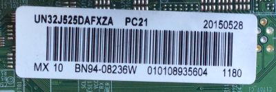 MAIN FUENTE (COMBO) PARA TV SAMSUNG / NUMERO DE PARTE BN94-08236W / BN41-02360A / BN97-09523B / BN9408236W / PANEL CY-JJ032BGLV2H / MODELOS UN32J525 / UN32J525DAFXZA TS01 / UN32J525DAFXZA LS02 - Imagen 2