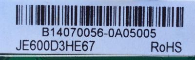 MAIN / ELEMENT 890-M00-06N59 / B14070056 / T.MS3393.81 / JE600D3HE67 / SY14296-1 / MODELO ELEFW606 / NUMERO DE PANEL JE600D3HE67 - Imagen 2