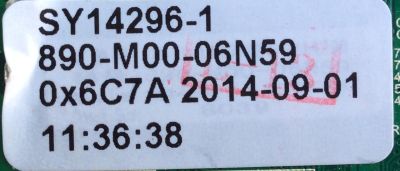 MAIN / ELEMENT 890-M00-06N59 / B14070056 / T.MS3393.81 / JE600D3HE67 / SY14296-1 / MODELO ELEFW606 / NUMERO DE PANEL JE600D3HE67 - Imagen 3