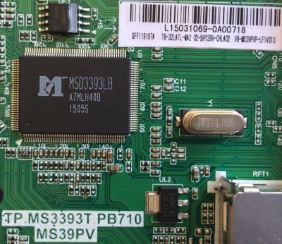 MAIN / TCL L15031069 / GFF119197A / T8-32LATL-MA2 / 02-SHY39V-CHLA02 / TP.MS3393T.PB710 / MS39PV / MODELO DE 32'' - Imagen 2