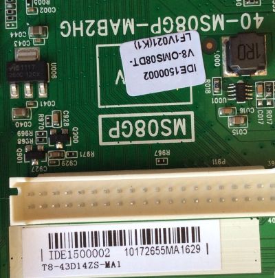MAIN FUENTE PARA TV TCL IDE1500002  / 40-MS08GP-MAB2HG / V8-OMS08DT-LF1V021 / T8-43DI4ZS-MA1	 - Imagen 2