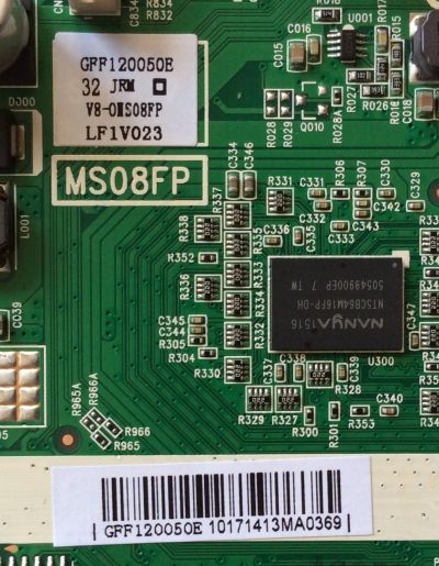MAIN FUENTE (COMBO) PARA TV PIONNER  NUMERO DE PARTE V8-0IS08FP-LF1V023 / GFF120050E / V8-OIS08FP-LF1V023 / MS08FP / 40-MS08FP-MAC2HG / MODELO  PLE-32S05HD 	 - Imagen 2