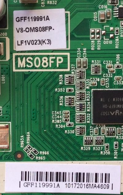 FUENTE  MAIN  (COMBO)  PARA TV TCL NUMERO DE PARTE / GFF119991A / V8-OMS08FP-LF1V023 / GFF119991A / V8-0MS08FP-LF1V023 / MS08FP / 40-MS08FP-MAC2HG / L32B2800 - Imagen 2