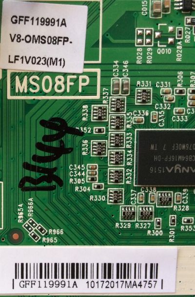 FUENTE  MAIN  TCL GFF119991A V8-OMS08FP-L1V023(M1) / GFF119991A / V8-0MS08FP-L1V023(M2) / MS08FP / 40-MS08FP-MA2HG / MODELO L32B2800 - Imagen 2