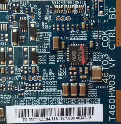 T-CON / LG 55.37T05.C84 / T460HW03 / 5537T05C84 / 46T03-COK / MODELO 37LK450-UB.CUSDLH / PANEL T370HE03 V.N	 - Imagen 2