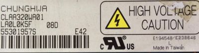 T-CON / AKAI 320WA01C8H / CPT320WA01C8H / MODELO LCT3201TD / PANEL CLAA320WA01	 - Imagen 2