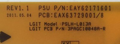 FUENTE DE PODER ORIGINAL PARA TV LG / NUMERO DE PARTE EAY62171601 / EAX63729001/8 / SUSTITITA CRB31042301 PANEL LC420EUN (RD)(V1) / MODELO 42LV3520-UC / 42LV3700-UD / 42LW5300-UC / 42LV3500-UG / 42LV3500-UA - Imagen 2