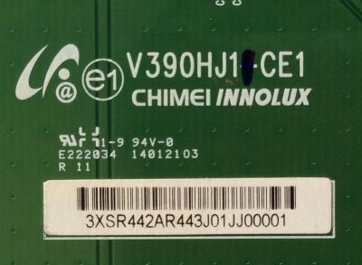 T-CON / SANYO 3XSR442A / V390HJ1-CE1 / MODELO DP39E63 P39E63-00 / PANEL V390HJ1-LE1 REV.C1	 - Imagen 2