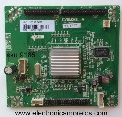 TARJETA QSC / ELEMENT 38J1577 / CV6M30L-A / MODELO ELEFT406 / PANEL LK400D3HC04	