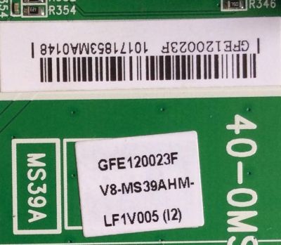 MAIN / TCL V8--MS39AHM-LF1V005(I2) / GFE120023F / 40-OMS39A-MAA2LG / MS39A	 - Imagen 2