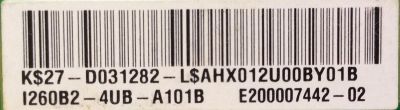 BACKLIGHT INVERTER / HITACHI 27-D031282 / 1260B2-4UB-A101B / T871027.14 / MODELO L26D103 / PANEL V260B2-L01 REV:C1	 - Imagen 2