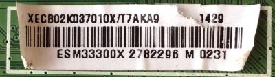 MAIN / VIZIO 756XECB02K037 / XECB02K037010X / 715G6648-M01-000-004N / MODELO E500i-B1 LTY6PLGQ / PANEL TPT500J1-LE8 REV:SC2A	 - Imagen 2