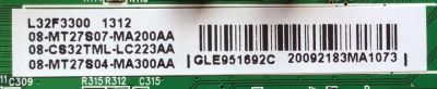 MAIN / TCL GLE951692C / V8-OMT2705-LF1V031 / V8-0MT2705-LF1V031 / 40-MT2700-MAB2LG / 08-MT27S07-MA200AA / 08-CS32TML-LC223AA / 08-MT27S04-MA300AA / MODELO L32F3300	 - Imagen 2