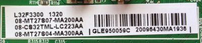 MAIN PARA TV TCL 08-CS32TML-LC223AA / 40-MT2700-MAB2LG / V8-OMT2705-LF1V031 / GLE950059C / 08-MT27S07-MA200AA / 08-MT27S04-MA300AA / MODELO L32F3300 - Imagen 2