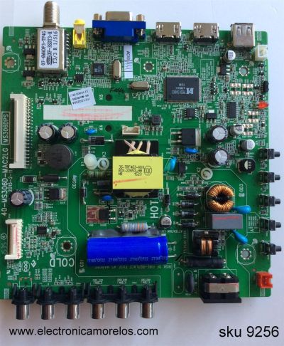 MAIN FUENTE PARA TV TCL NUMERO DE PARTE IFE120259A  / 40-MS306D-MAC2LG / V8-M306GRS-LF1V003(K1) / MS306DPS / MODELO 32D2720S