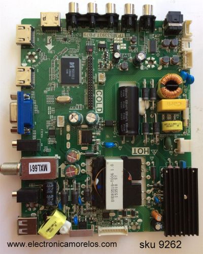 MAIN FUENTE PARA TV DAEWOO NUMERO DE PARTE B15093070 / TP.MS3393T.PB79 / 02-SKG39A-C002000 / 3MS3393X-2 / MODELO L40R6400TN	