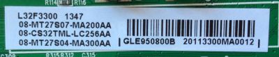 MAIN / TCL V8-OMT2705-LF1V050 / GLE950800B / V8-0MT2705-LF1V050 / 40-MT2700-MAB2LG / 08-MT27S07-MA200AA / 08-CS32TML-LC256AA / 08-MT27S04-NA300AA / MODELO L32F3300	 - Imagen 2