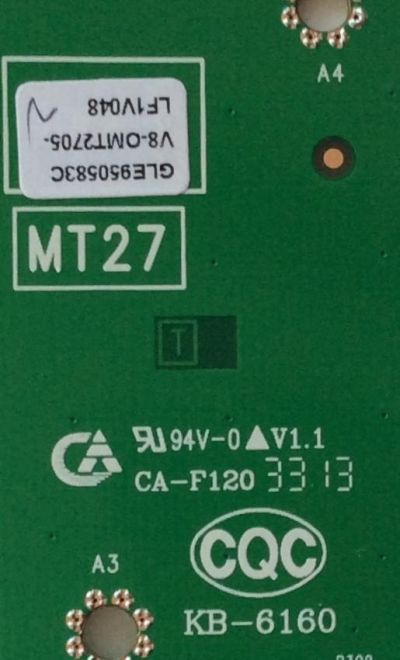 MAIN / TCL V8-OMT2705-LF1V48 / V8-0MT2705-LF1V48 / GLE950583C / 40-MT2700-MAB2LG / 08-MT27S07-MA200AA / 08-SS32TML-LC246AA / 08-MT27A04-MA300AA / MODELO L32F3300	 - Imagen 3