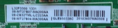 MAIN / TCL GLE950336C / V8-OMT2705-LF1V045 / 40-MT2700-MAB2LG / 08-MT27S07-MA20AA / 08-CS32TML-LC223AA / 08-MT27S04-MA300AA / MODELO L32F3300	 - Imagen 3