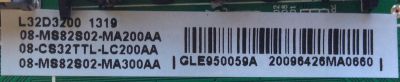 MAIN PARA TV TCL / NUMERO DE PARTE GLE950059A / 40-MS80S0-MAD2XG / MS82S / V8-OMS8202-LF1V021 / V8-0MS8202-LF1V021 / 08-MS82S02-MA200AA / 08-CS32TTL-LC200AA / 08-MS82S02-MA300AA / MODELO L32D3200 - Imagen 2