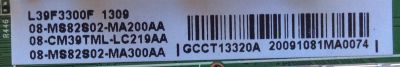 MAIN PARA TV TCL / NUMERO DE PARTE 08-CM39TML-LC219AA / 40-MS82S0-MAD2XG / MS82S / 08-MS82S02-MA200AA / 08-MS82S02-MA300AA / V8-0MS8202-LF1V025 / GCCT13320A / MODELO L39F3300F - Imagen 2