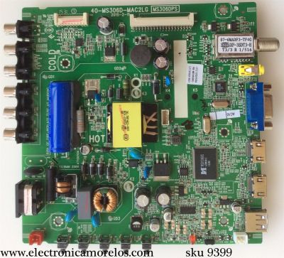 MAIN / FUENTE / (COMBO) / TCL V8-M306GRS-LF1V003(K2) / IFE120259A / 40-MS306D-MAC2LG / MS306DPS / MODELO 32D2720S