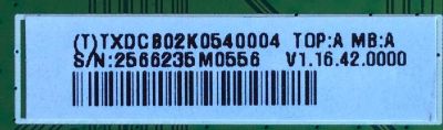 MAIN / VIZIO 756TXDCB02K054 / TXDCB02K0540004 / 715G6273-M01-000-004K / MODELO E390I-B1 LTY6PSAP / PANEL TPT390J1-HJ1L02 REV:SCAC	 - Imagen 2
