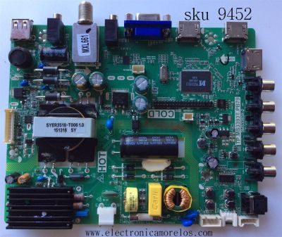 MAIN / FUENTE / (COMBO) / TCL B15031290 / 02-SHG39A-C001000 / TP.MS3393T.PB79 / 3MS3393X-2	