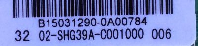 MAIN / FUENTE / (COMBO) / TCL B15031290 / 02-SHG39A-C001000 / TP.MS3393T.PB79 / 3MS3393X-2	 - Imagen 2