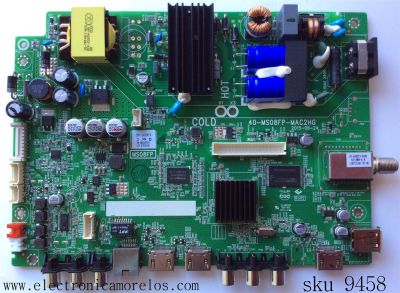 MAIN / FUENTE / (COMBO) / TCL V8-IS08FPH-LF1V006 / IFF120287A / MS08FP / 40-MS08FP-MAC2HG / MODELO 32''	