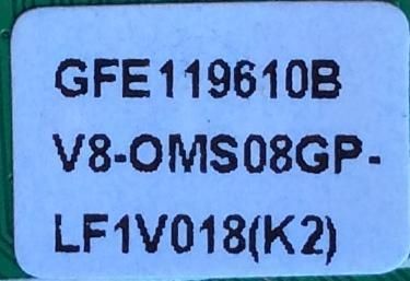 MAIN / FUENTE / (COMBO) / TCL V8-0MS08GP-LF1V018 / GFE119610B / V8-OMS08GP-LF1V018(K2) / MS08GP / 40-MS08GP-MAB2HG	/ MODELO 32'' - Imagen 2